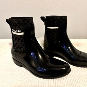 Brand new  Authentic Coach Rain Boots